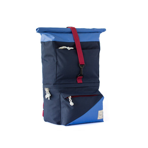 TRAVEL BACKPACK RED/BLUE